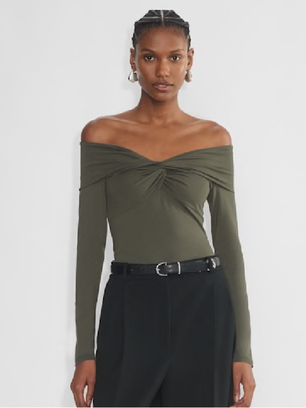 Aritzia NEW WITH TAGS Contour Off-Shoulder Long Sleeve Top